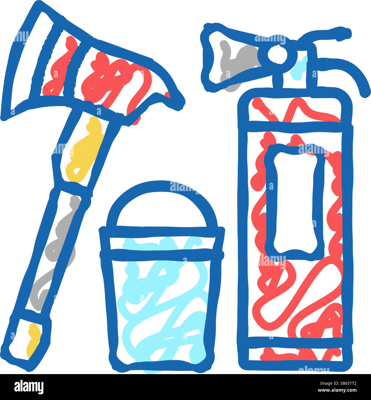 fire safety icon doodle illustration Stock Vector Image & Art - Alamy