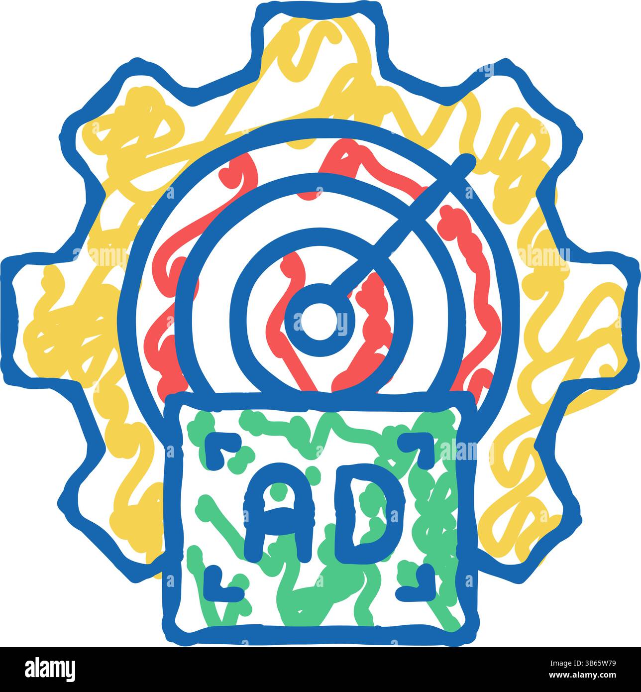 audience intelligence icon doodle illustration Stock Vector Image & Art ...