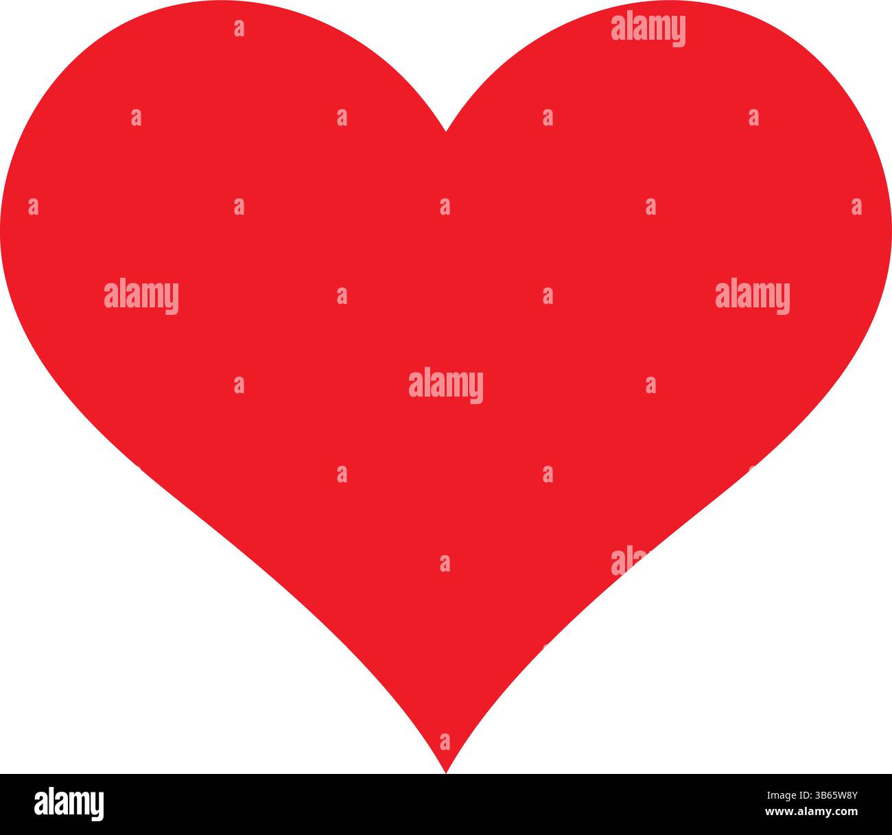 Red Heart Symbol Isolated on White Background Stock Vector Image & Art ...