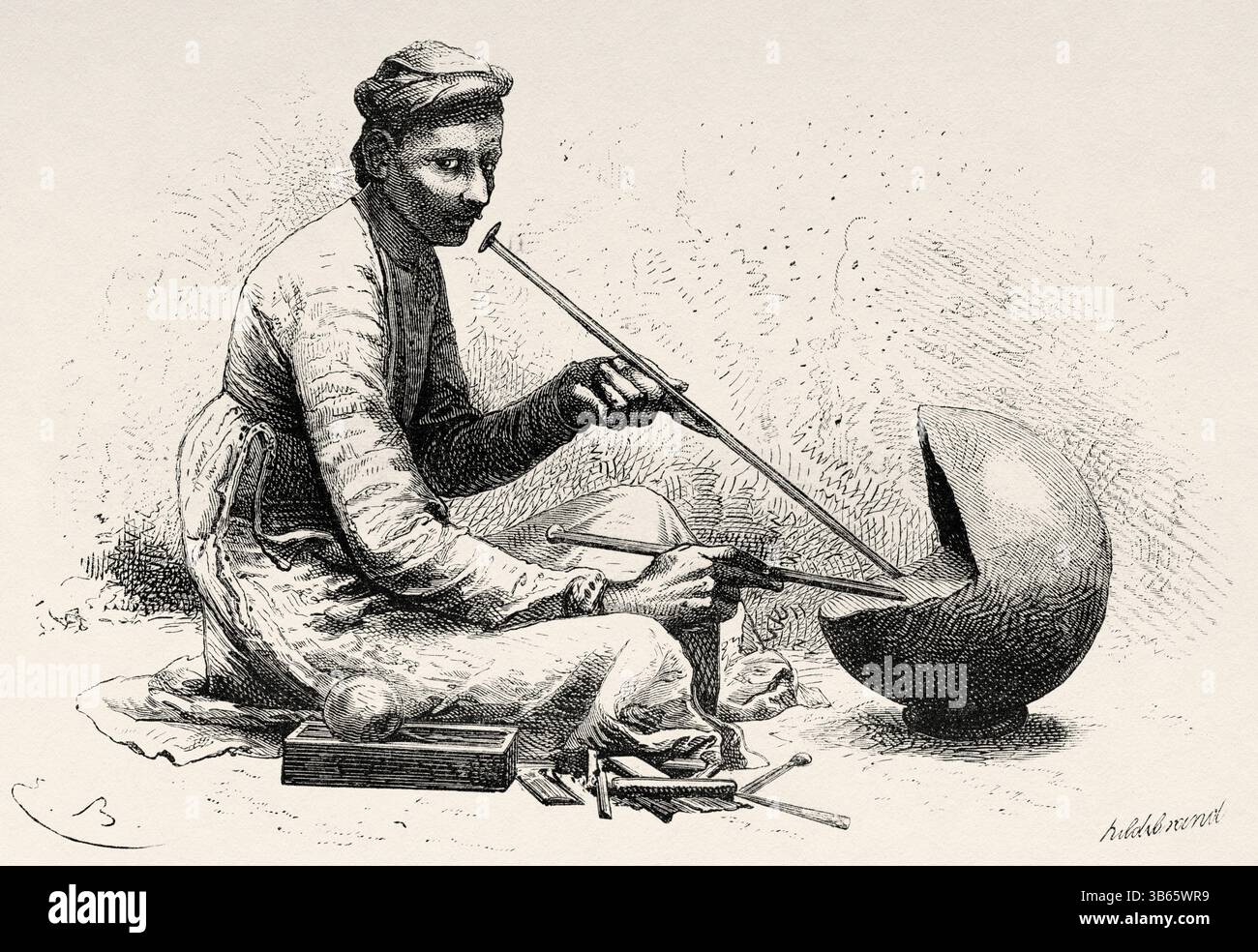 Goldsmith working illustration hi-res stock photography and images