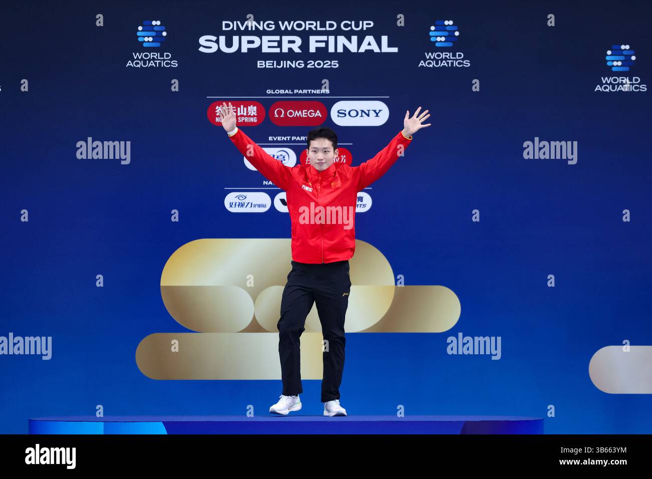 Beijing, China. 3rd May, 2025. Gold medalist China's Wang Zongyuan ...