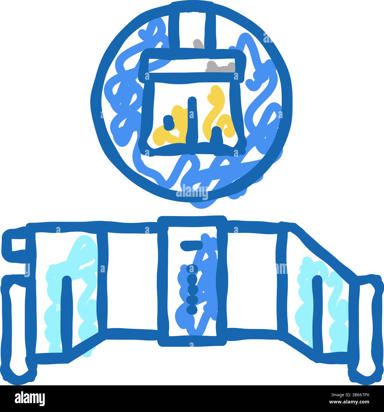 salt cell maintenance icon doodle illustration Stock Vector Image & Art ...