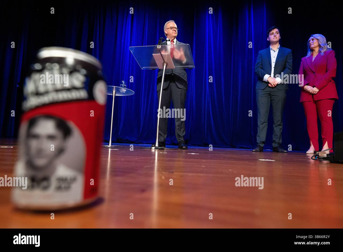 Australian Prime Minister Anthony Albanese speaks at the Labor Election ...