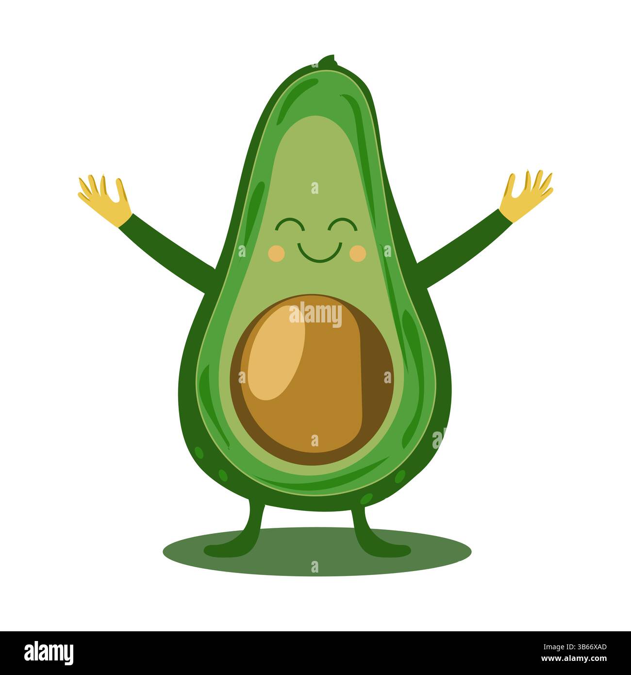 Kawaii cute happy avocado fruit hi-res stock photography and images - Alamy