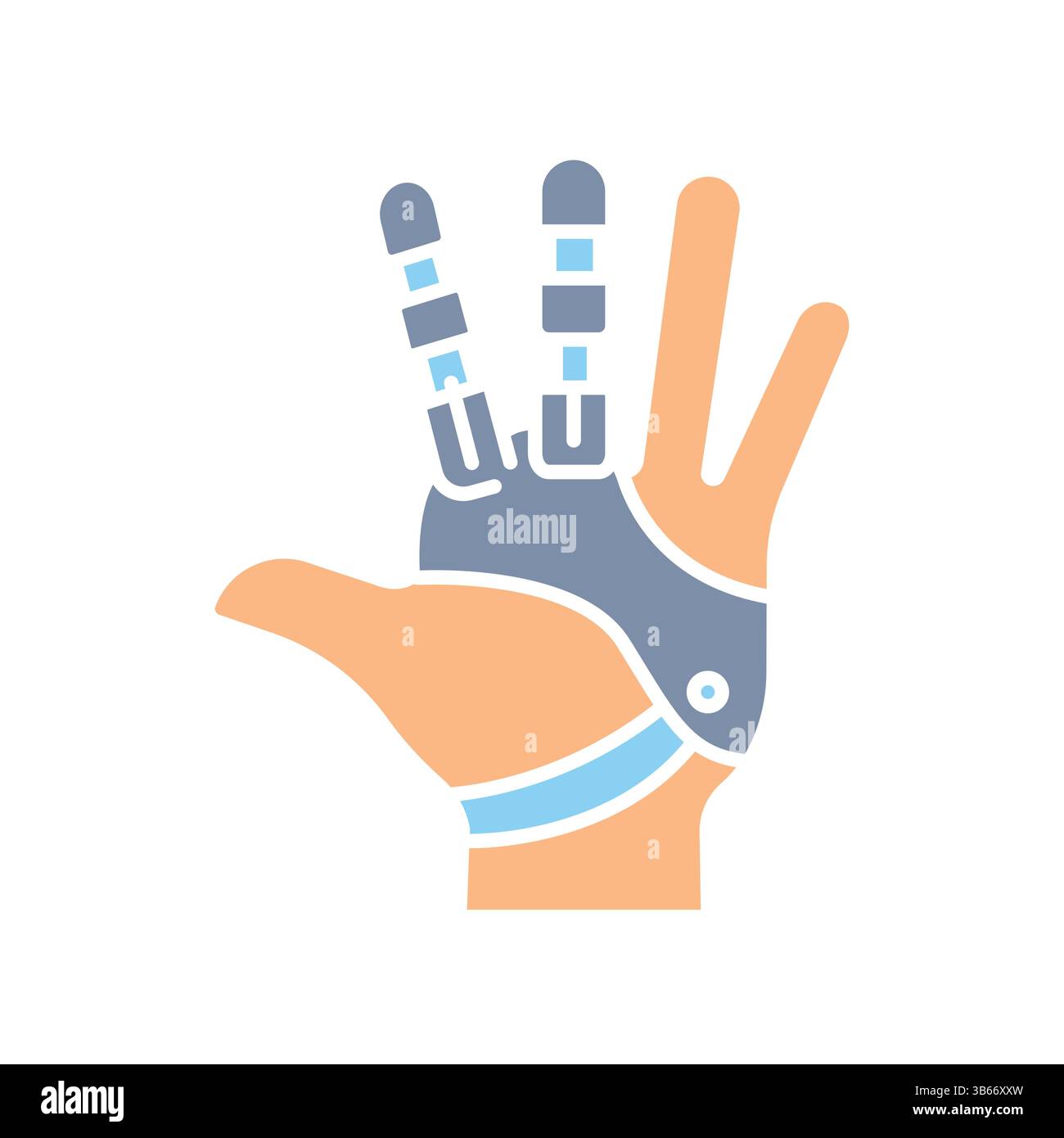 Functional prosthesis color flat icon for digital and print projects ...