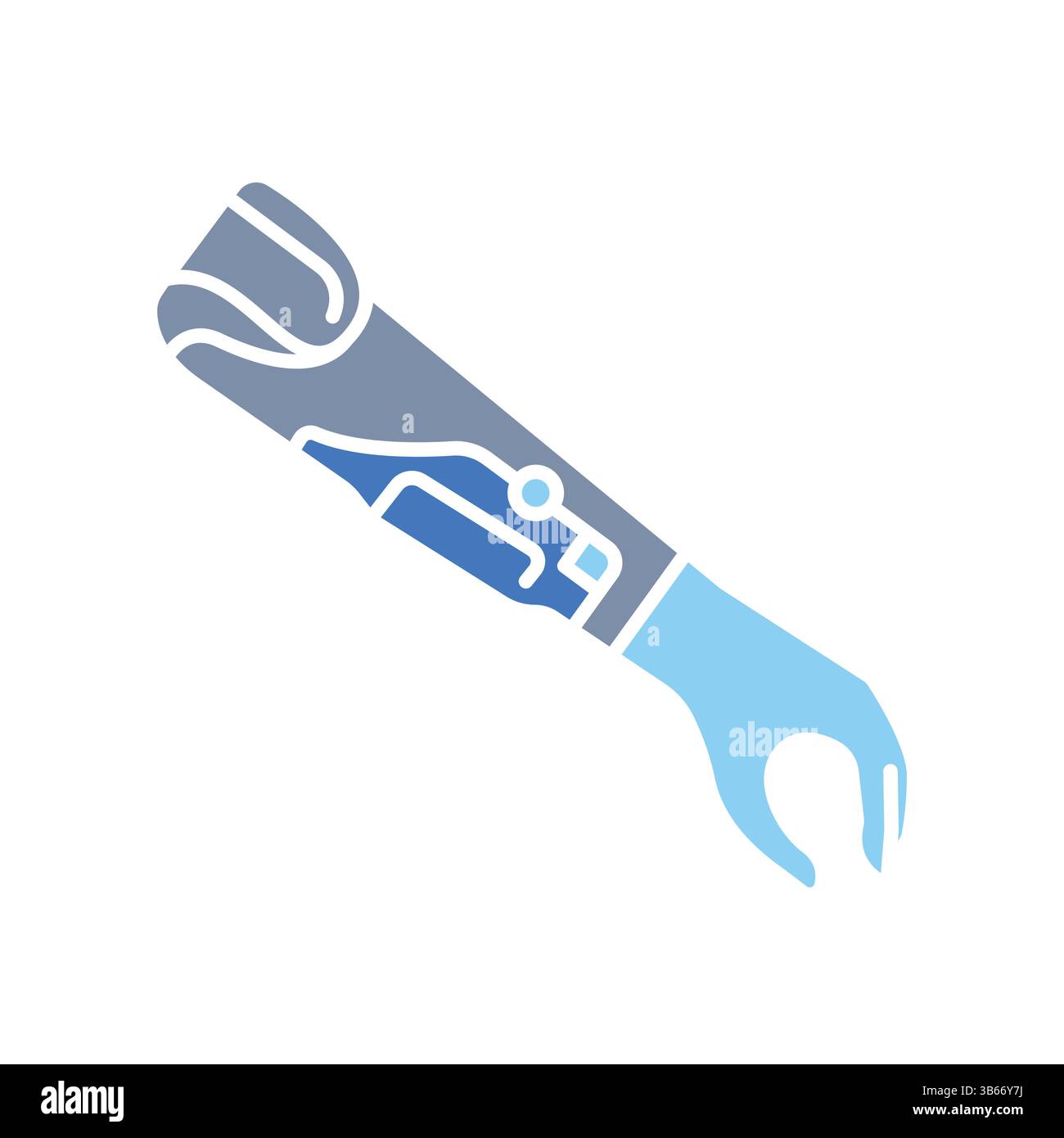 Myoprosthesis color flat icon for digital and print projects. Minimal ...