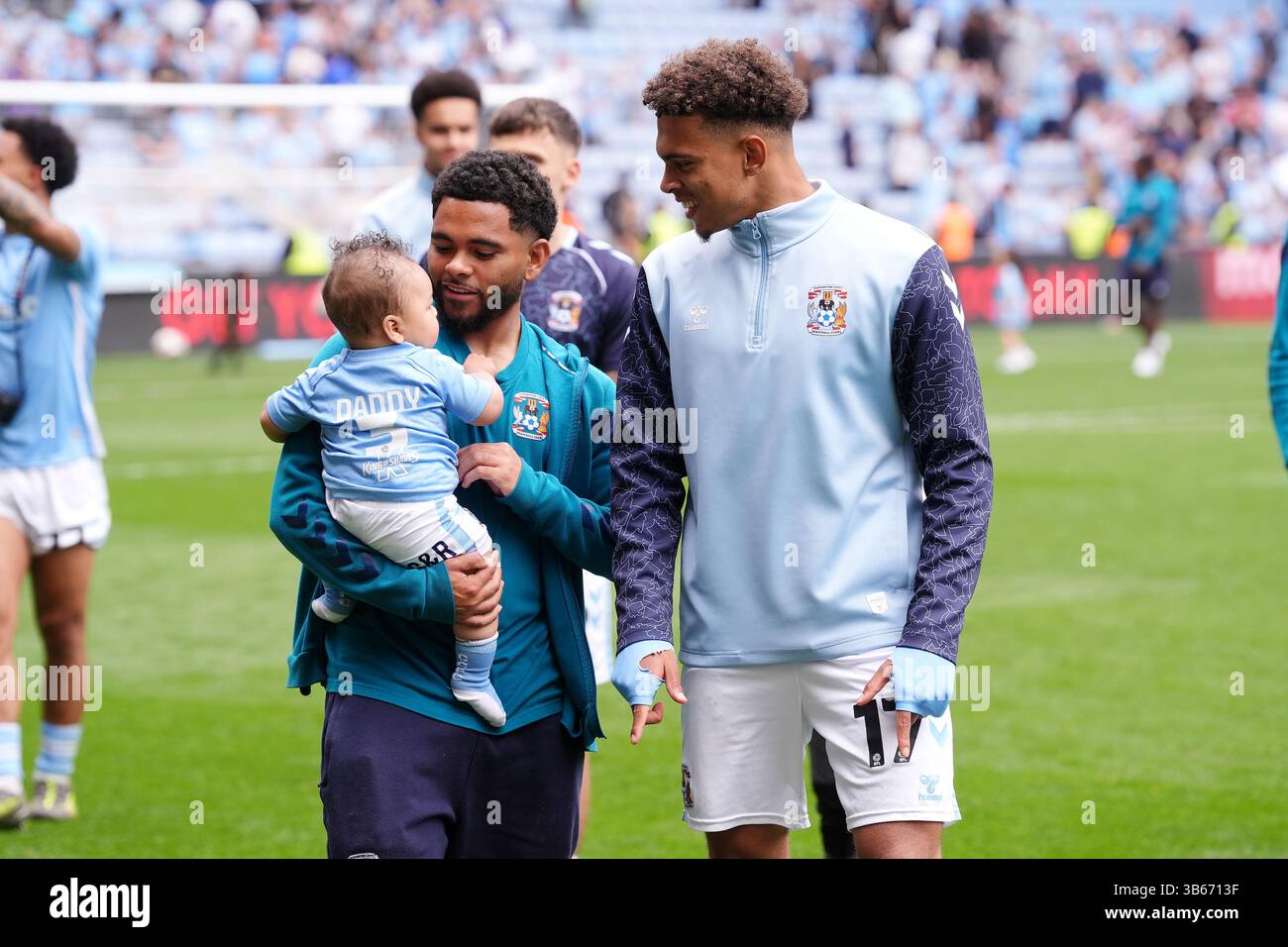 Coventry City's Jay Dasilva (left) and Raphael Borges Rodrigues after ...
