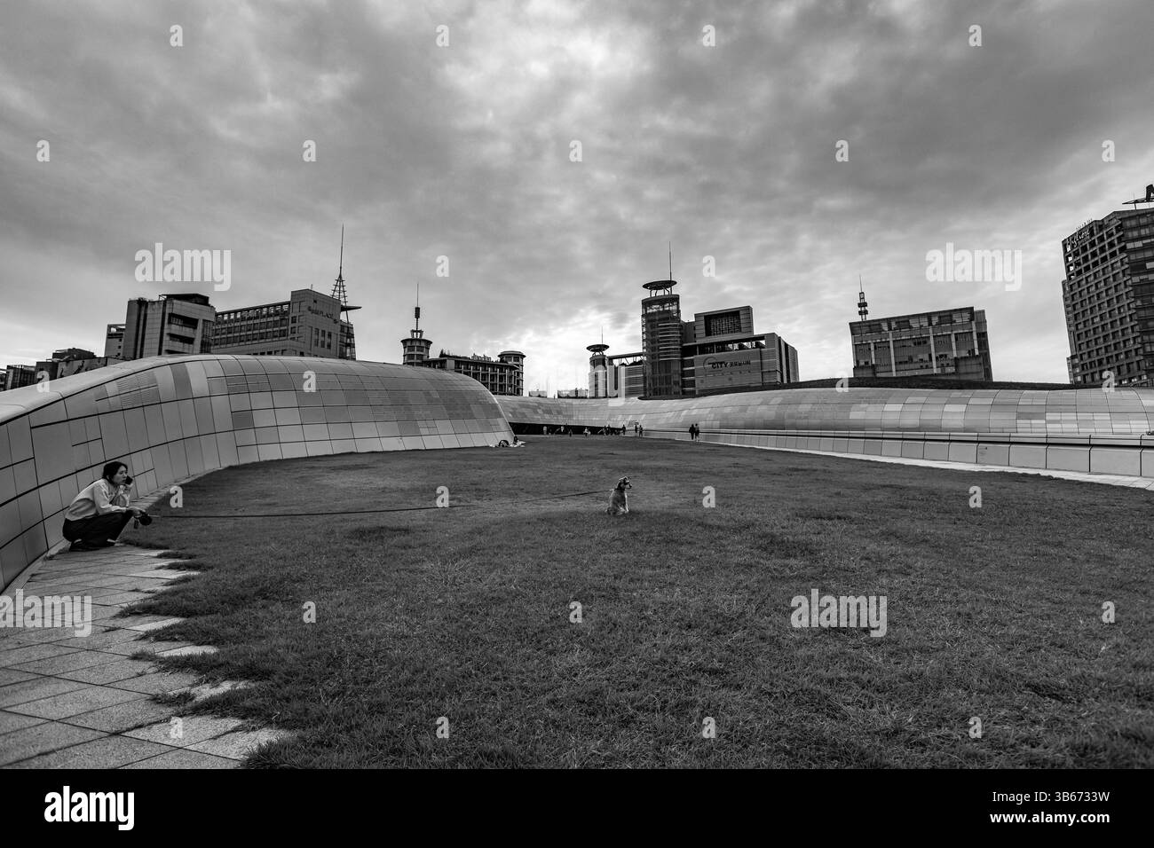 Dongdaemun Design Plaza building by Zaha Hadid architect in Seoul South Korea Stock Photo