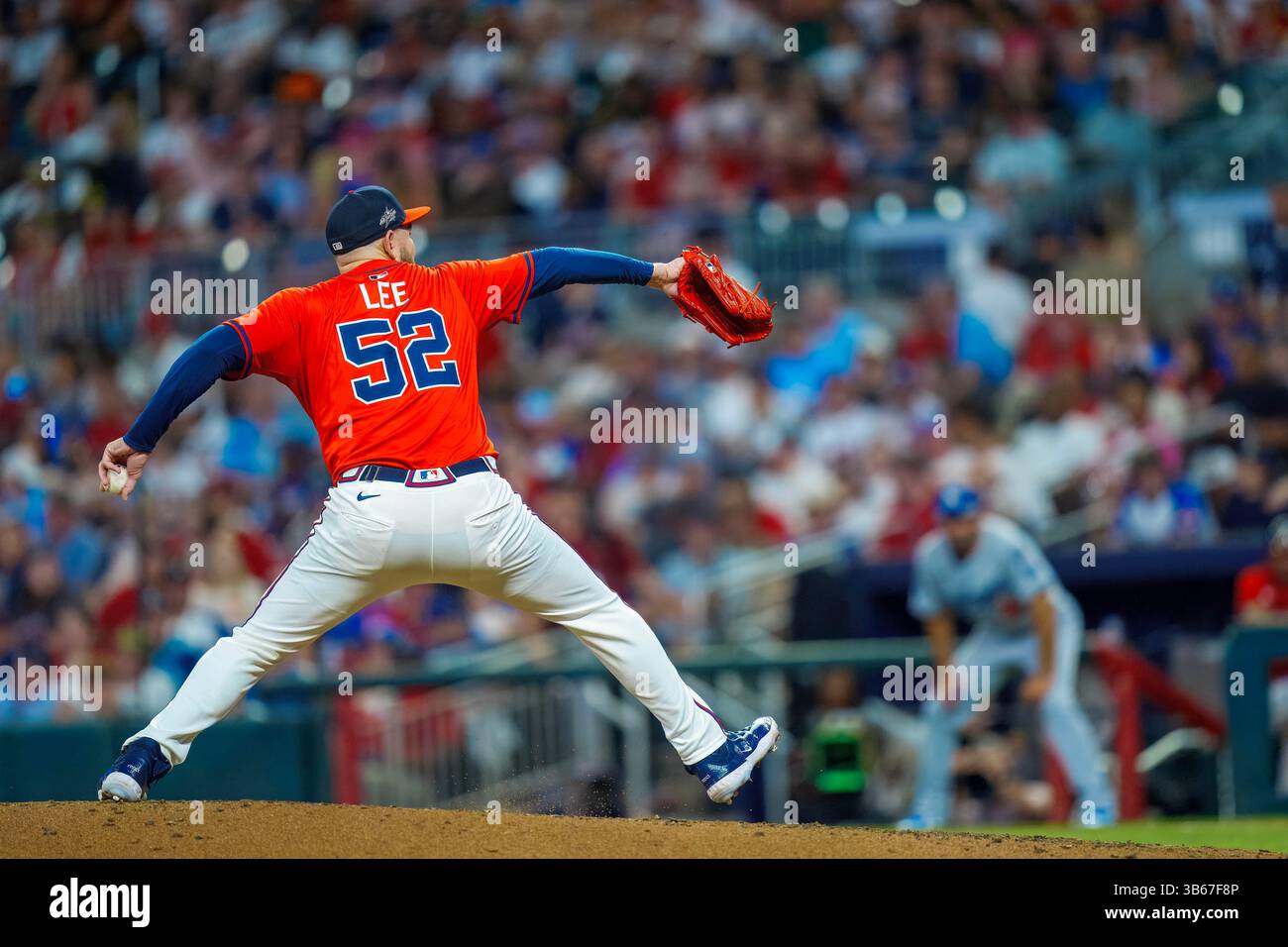 May 2, 2025, Cumberland, Ga, USA: Atlanta Braves pitcher DYLAN LEE (52 ...
