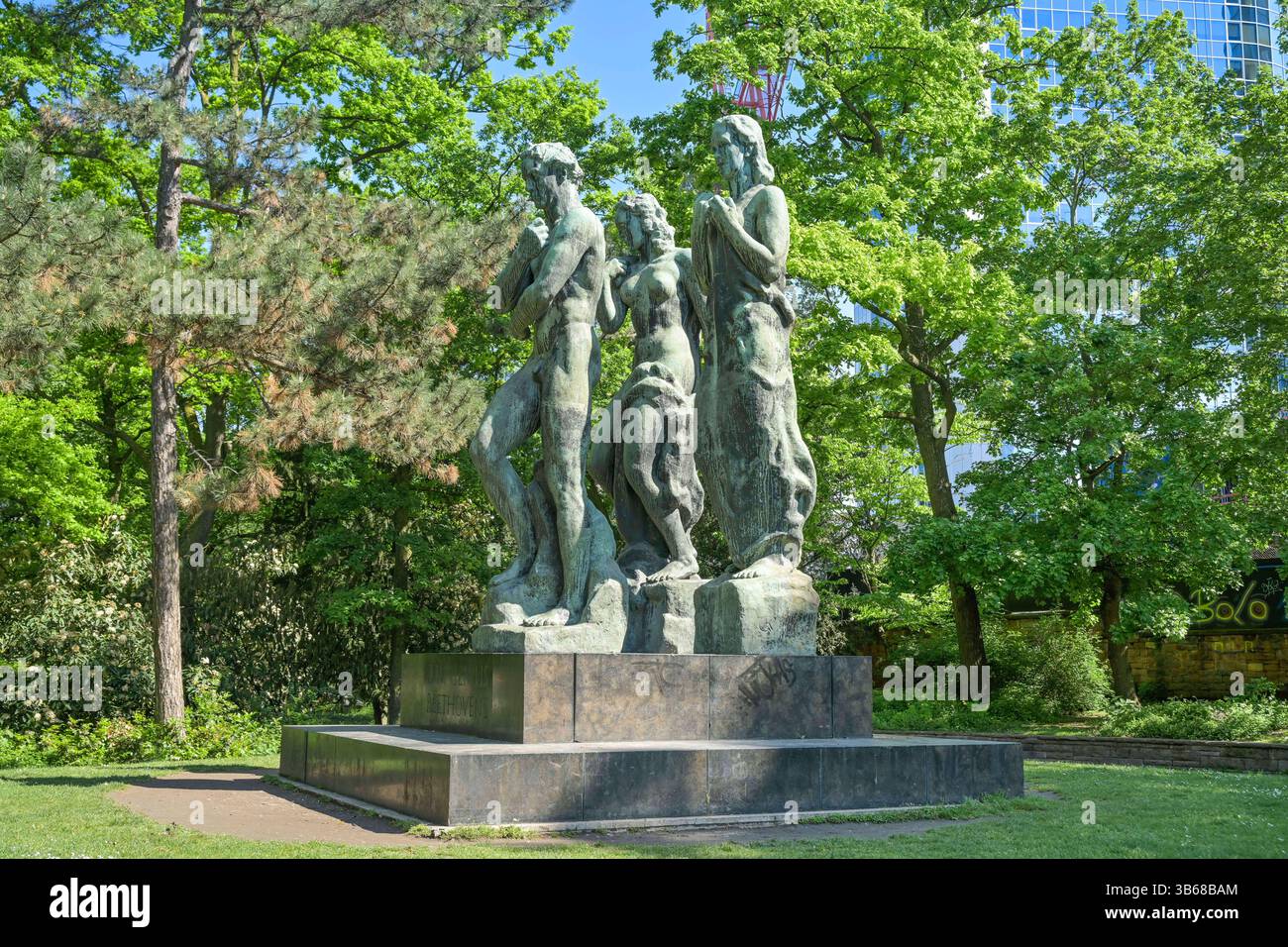 Beethoven-Denkmal von Georg Kolbe, Taunusanlage, Frankfurt, Hessen ...