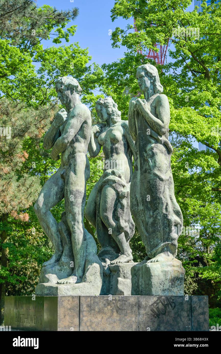 Beethoven-Denkmal von Georg Kolbe, Taunusanlage, Frankfurt, Hessen ...