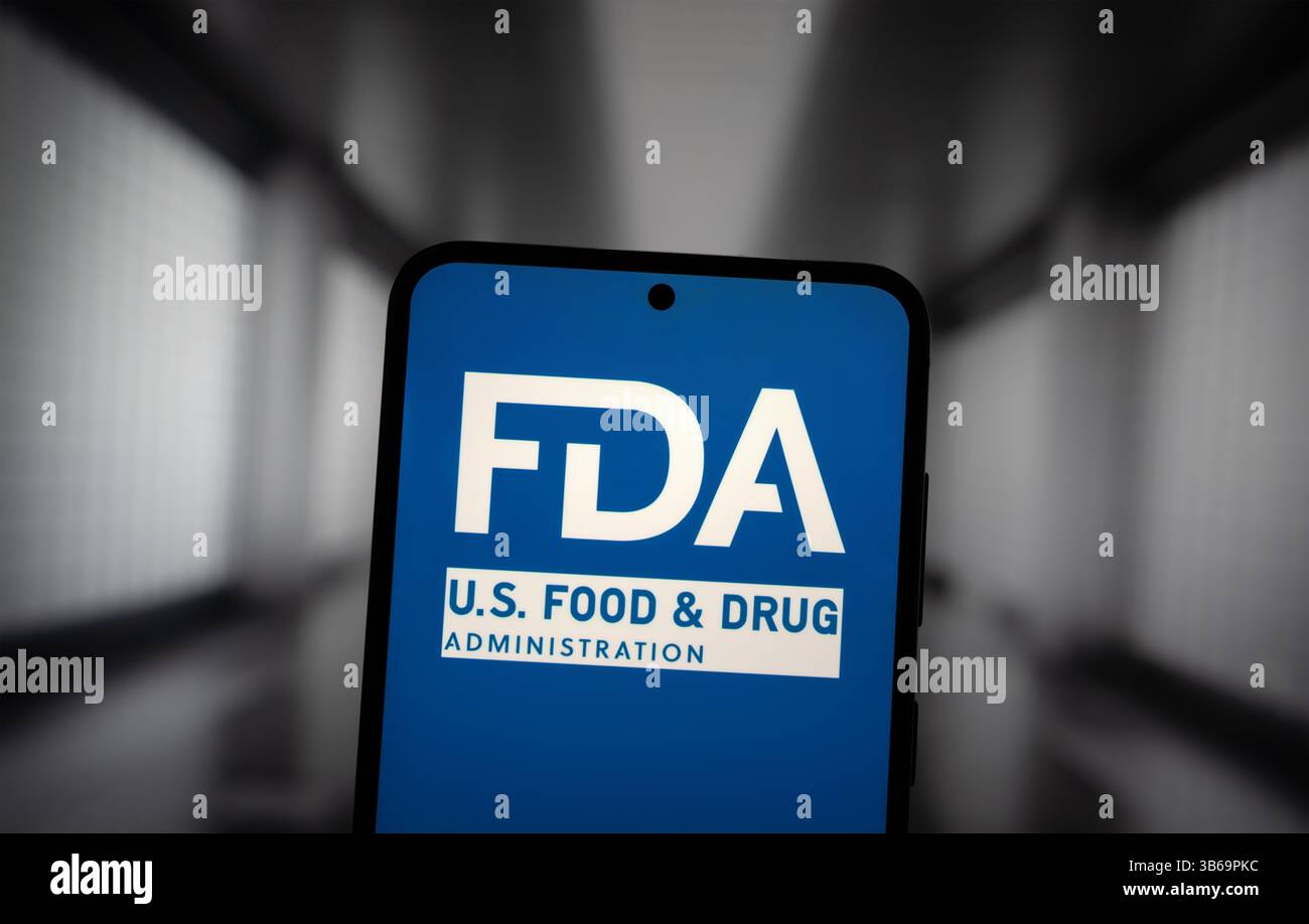 FDA - Food and Drug Administration - America’s Health and Safety Regulator Stock Photo