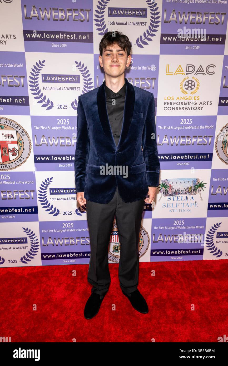 Los Angeles, USA. 02nd May, 2025. Director Ronan Guilfoyle attends 16th LA Web Series Festival Award Ceremony and Reception (LA Webfest) at Barnsdall Gallery Theatre, Los Angeles, CA, May 2nd, 2025 Credit: Eugene Powers/Alamy Live News Stock Photo