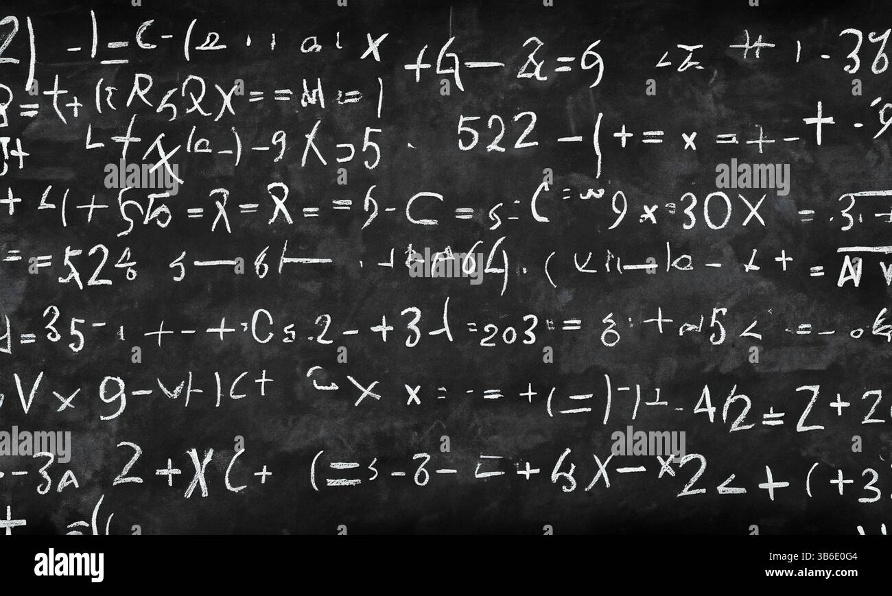 Confusing Math Chalkboard Empty chalkboard ready creative hi-res stock photography and images - Alamy