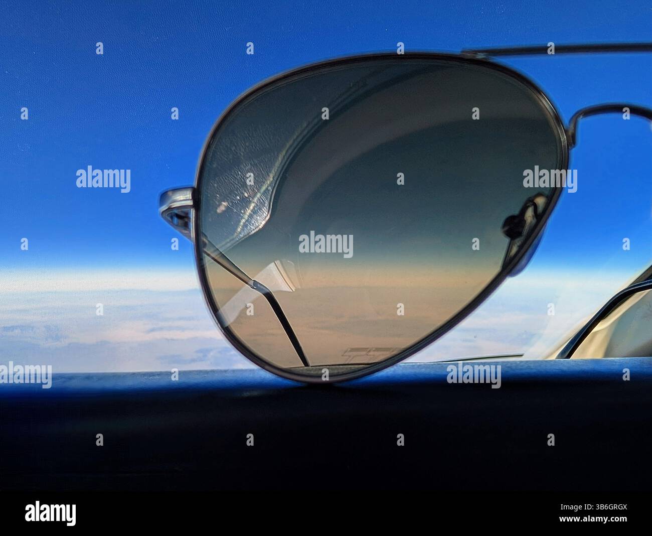 43,000 feet - Smartphone Captured Stock Image