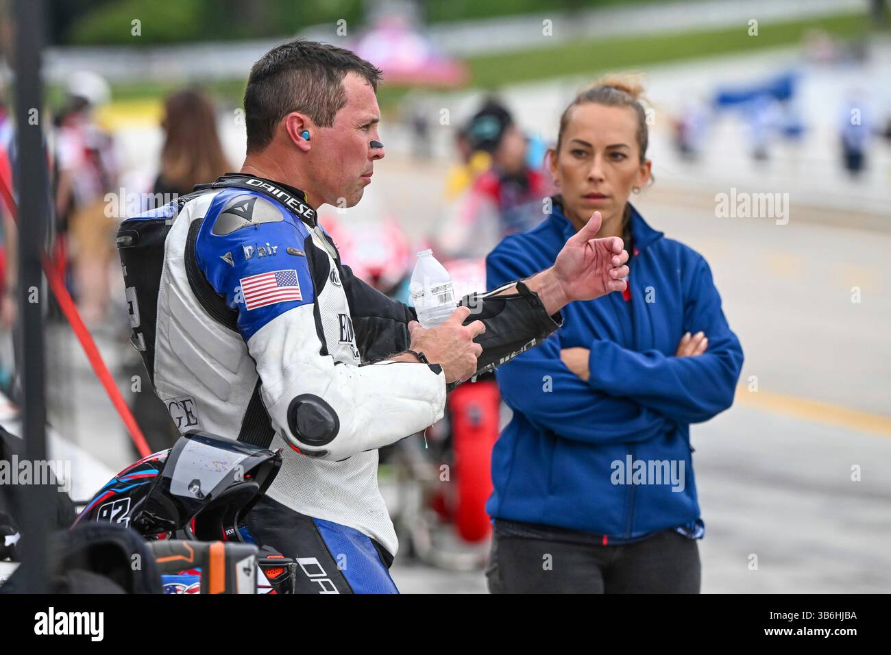 BRASELTON, GA - MAY 03: Edge Racing rider Jason Waters (92) on the BMW ...