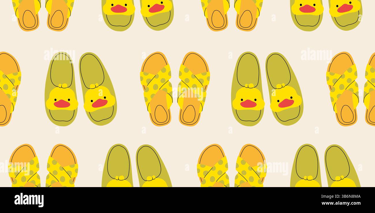 Seamless pattern with summer women's shoes Stock Vector