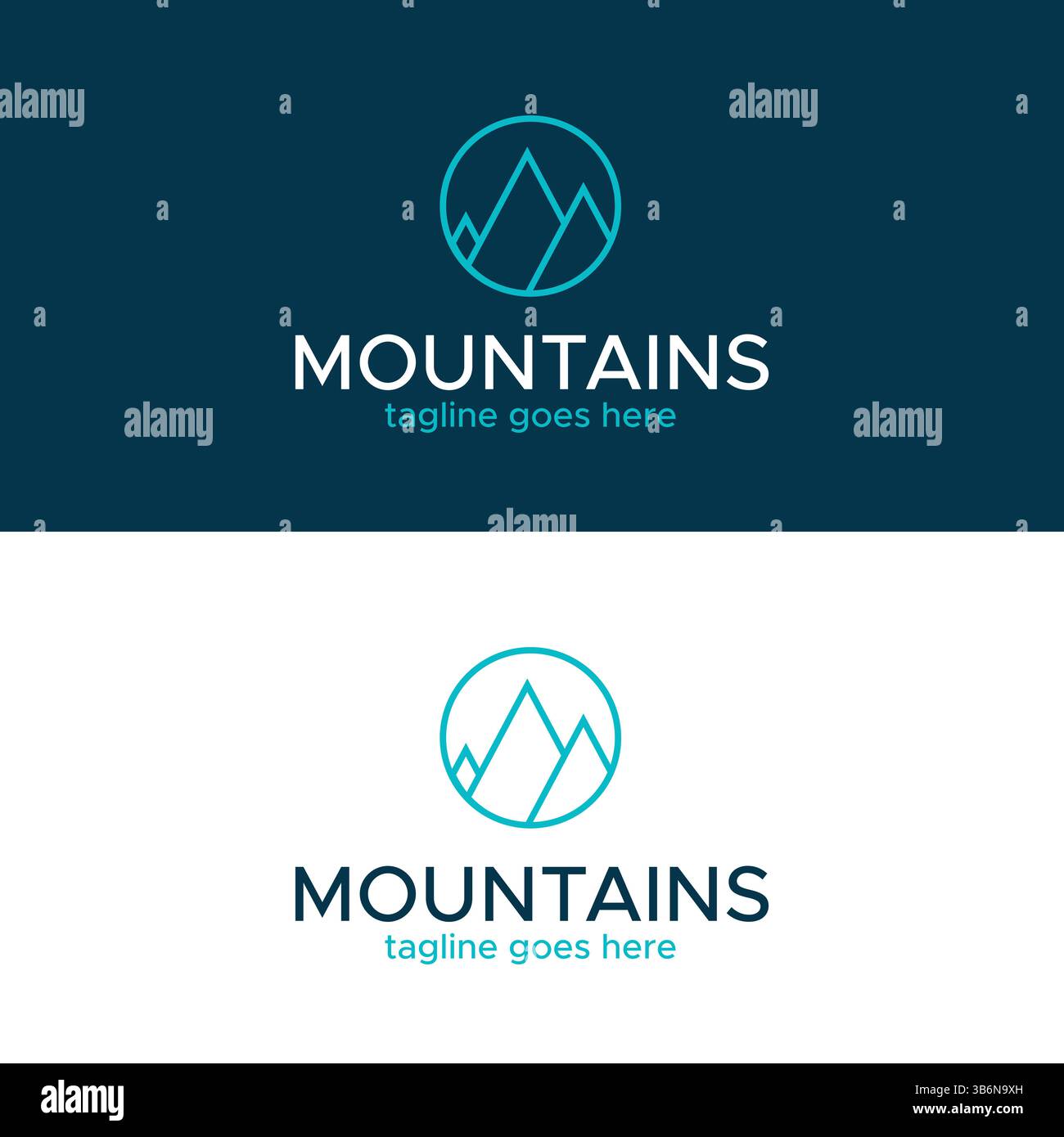 Mountain Minimalistic Logo Stock Vector Image & Art - Alamy