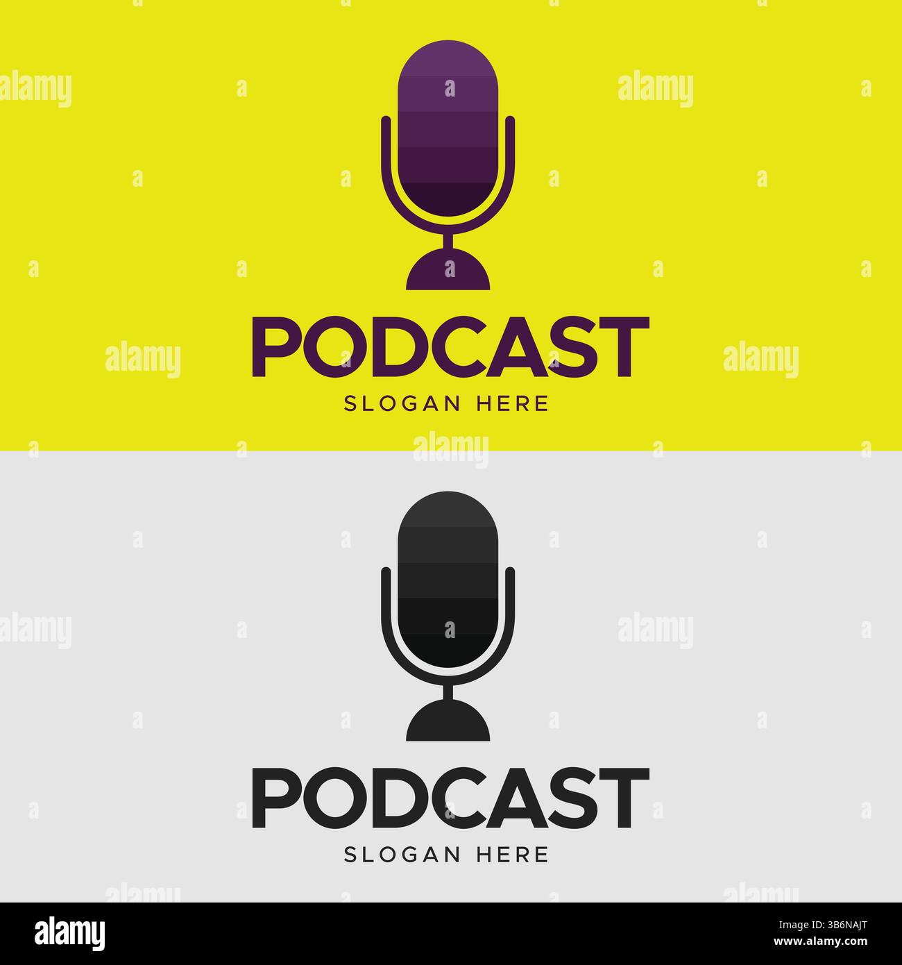 Podcast wave icon design Stock Vector Images - Alamy