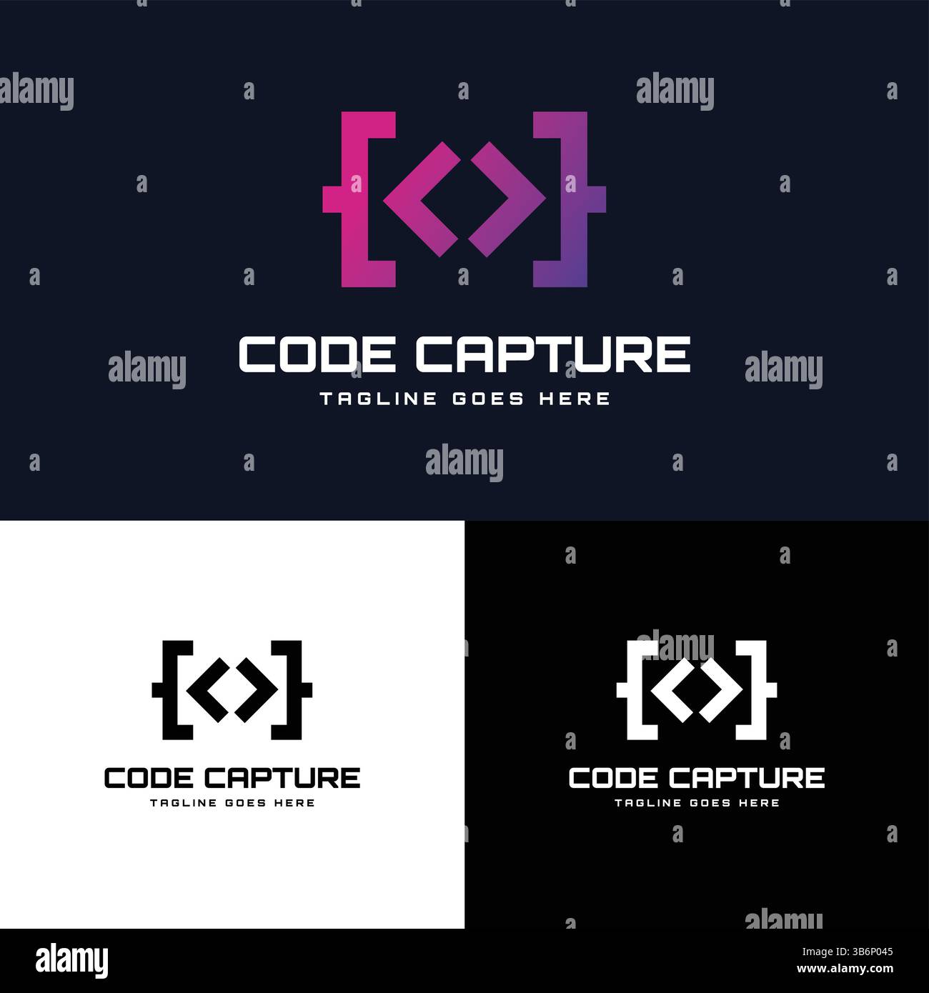 Coding Logo Stock Vector