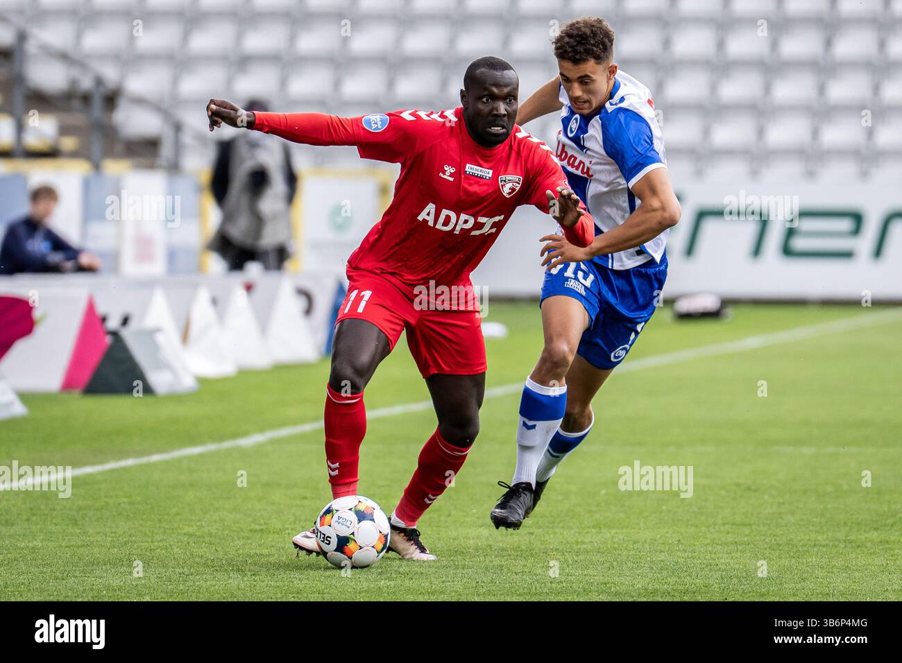 Odense, Denmark. 03rd May, 2025. Moses Opondo (11) of FC Fredericia and ...