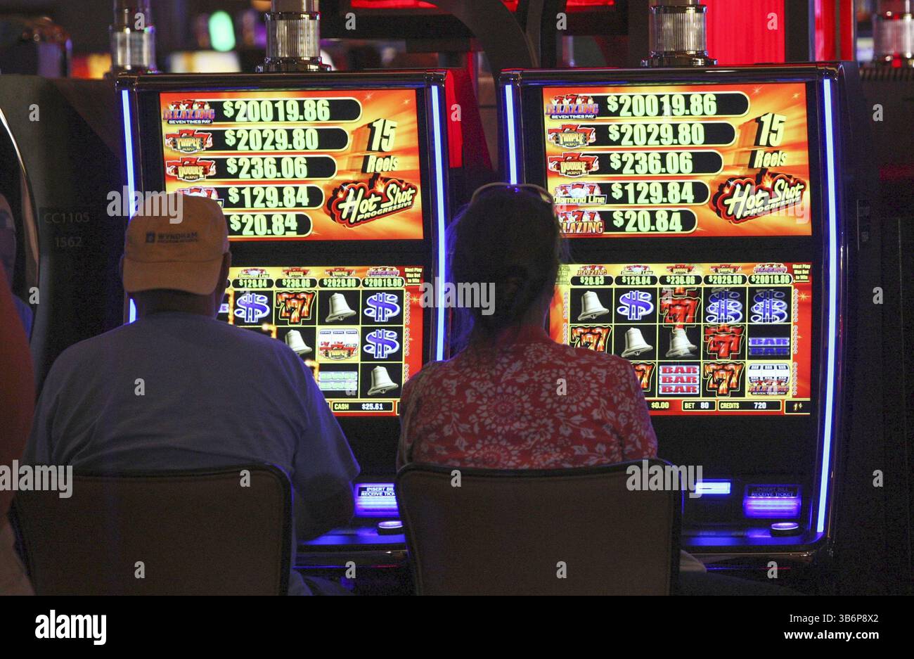 November 16, 2023: People gamble at Rivers Casino in Des Plaines, Illinois, in 2011. (Credit Image: © Antonio Perez/Chicago Tribune via ZUMA Press Wire) Stock Photo