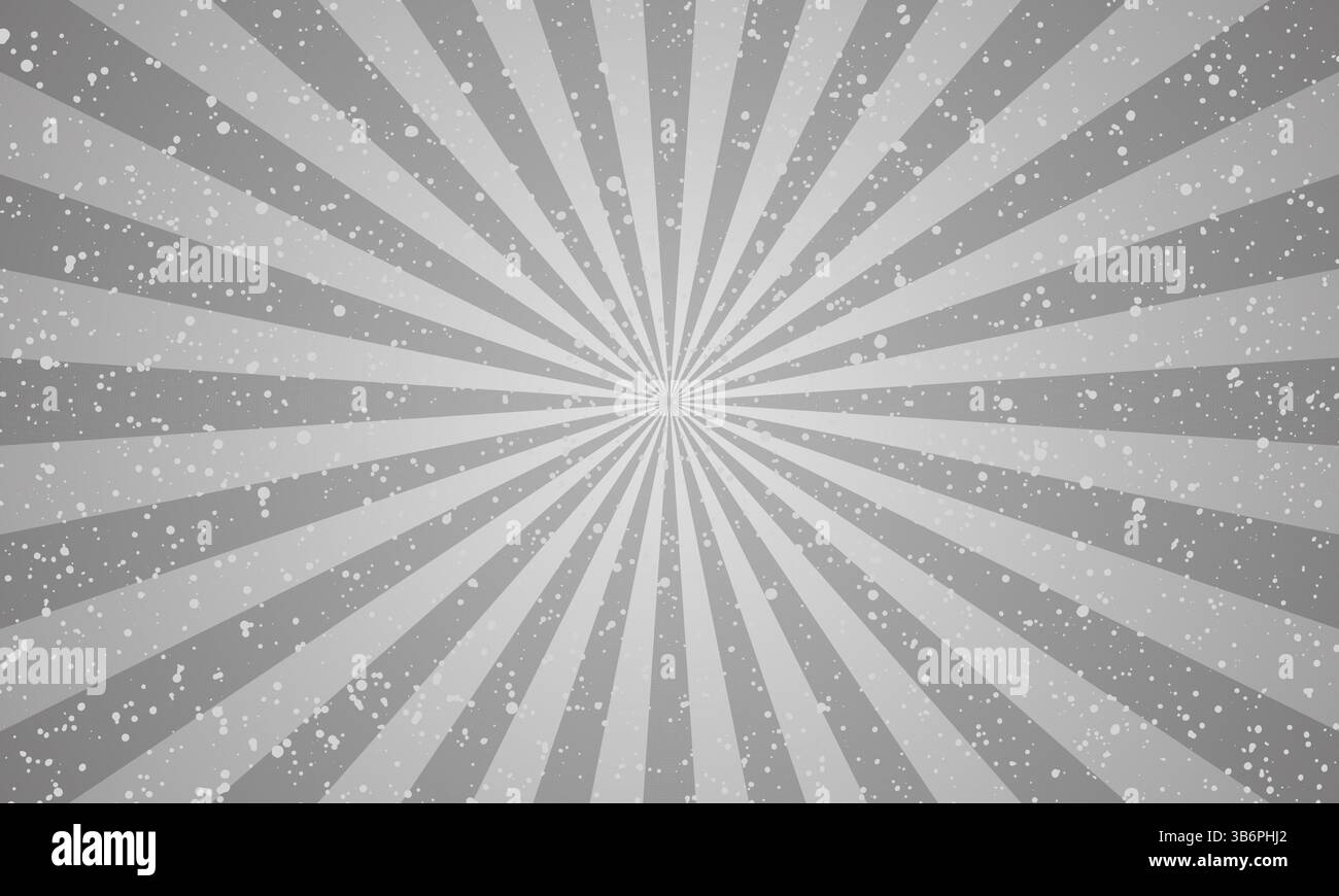 Ray retro background gray colored rays  stylish illustration Stock Vector
