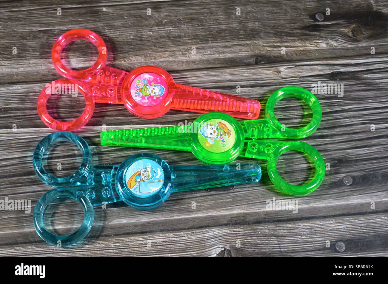 Cairo, Egypt, March 15 2025: Lace scissors without blades for kids and ...