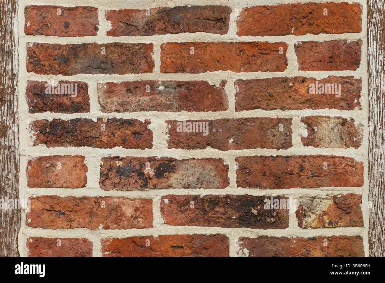 Wall of red bricks Stock Photo