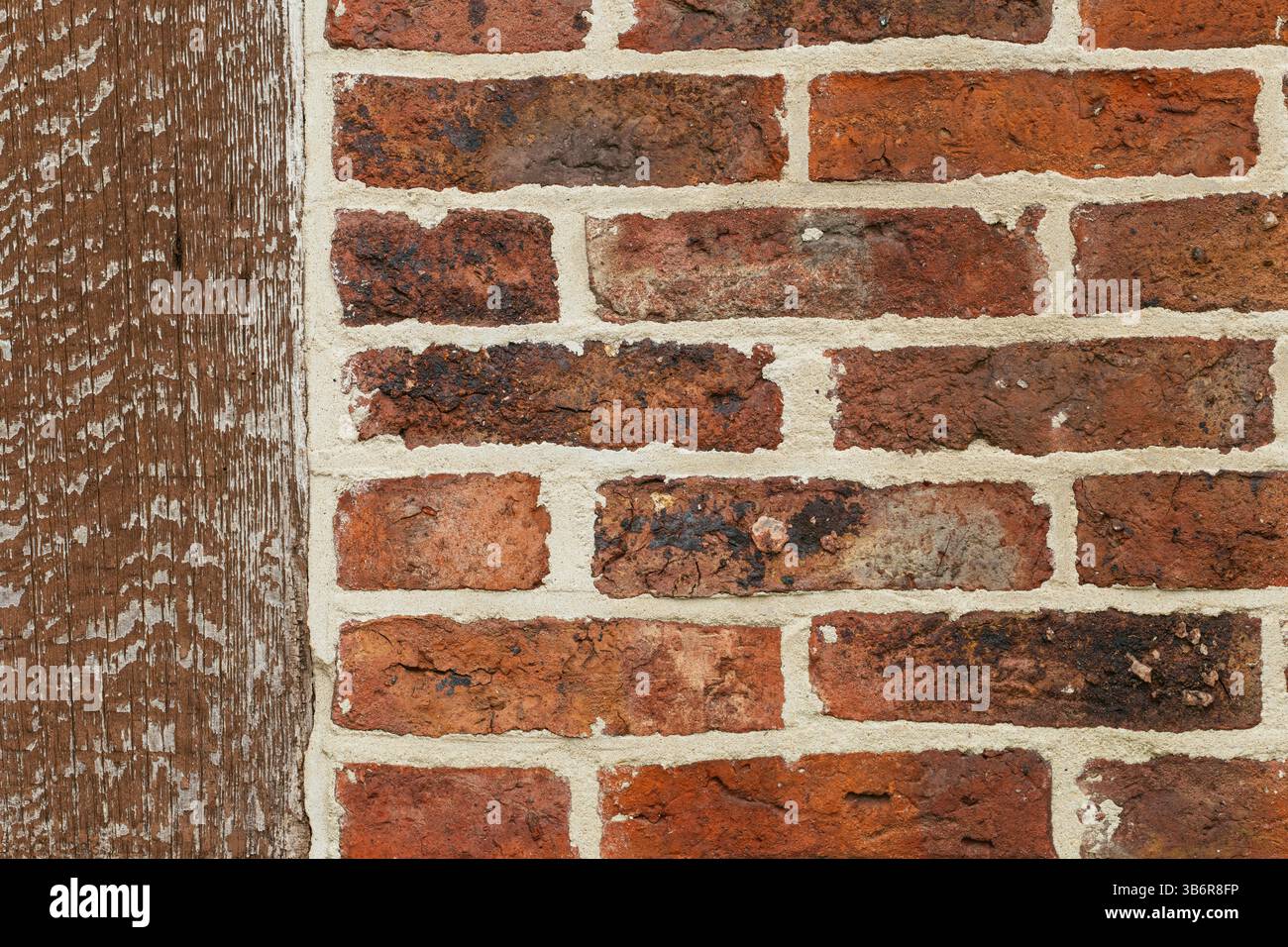 Wall of red bricks Stock Photo