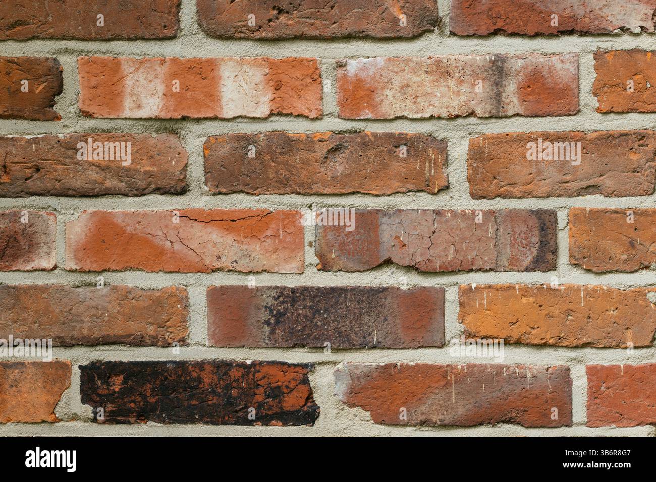 Wall of red bricks Stock Photo
