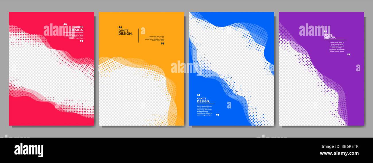 Vector illustration. Fluid motion concept. Abstract color frame set ...