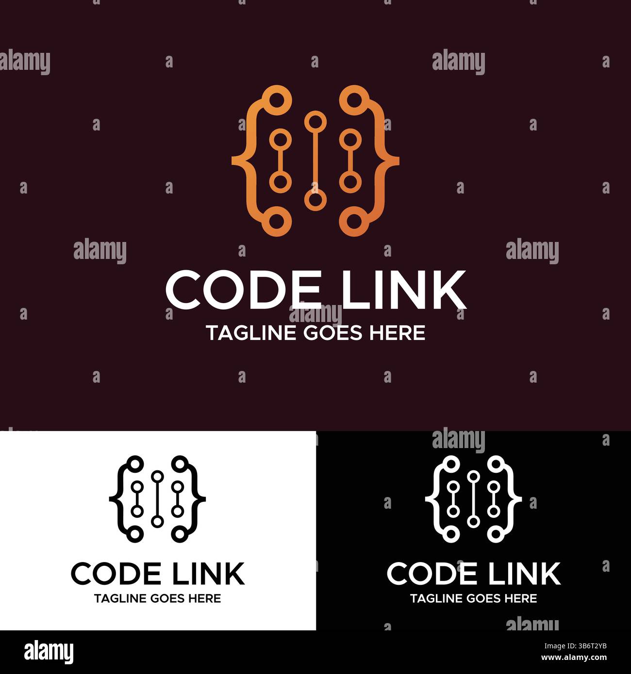 Coding Logo Stock Vector