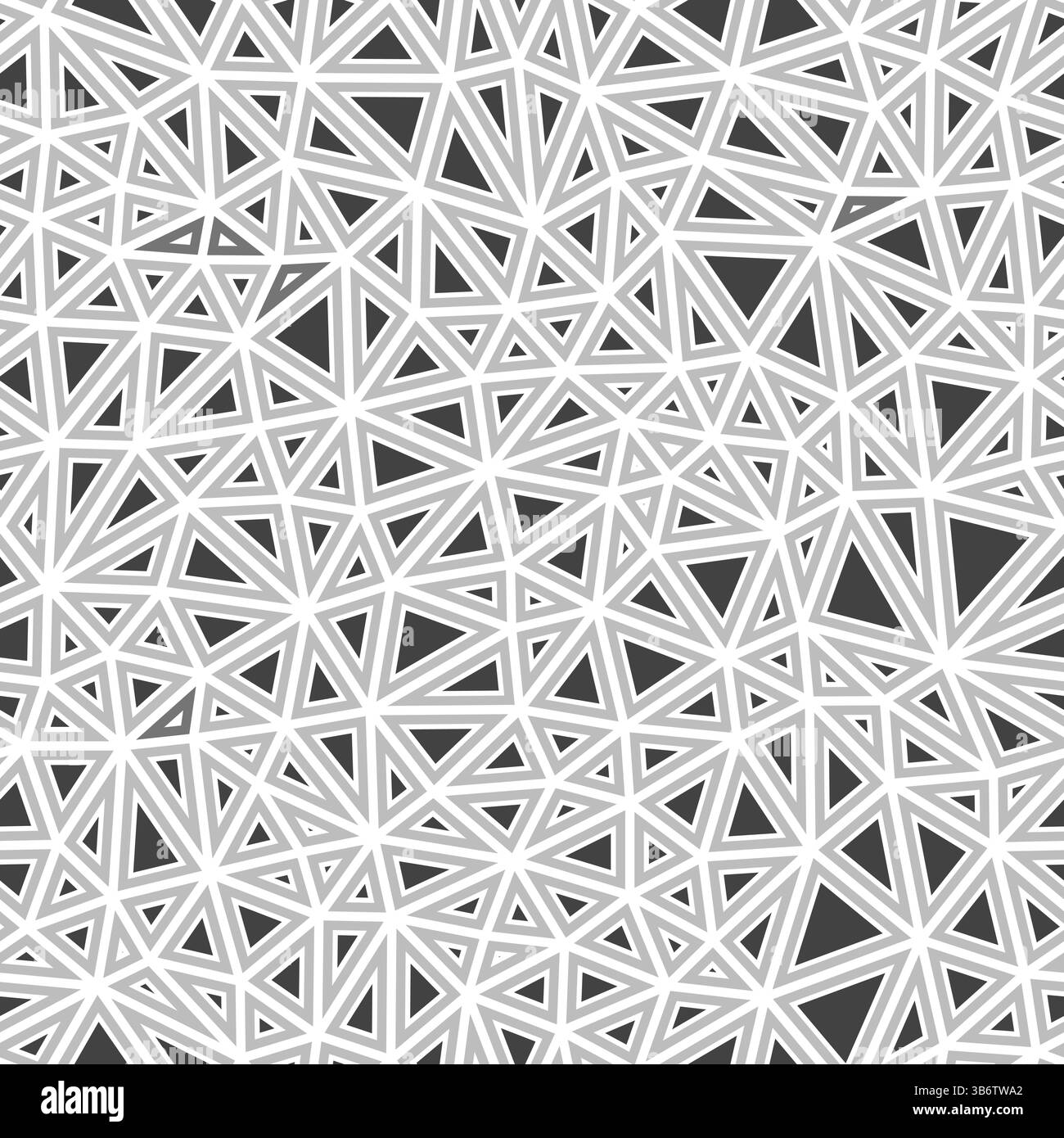 Pattern of triangle shapes. Small triangles size. Solid shapes in frames. Single color tone style. Repeatable pattern. Amazing vector tiles. Stock Vector