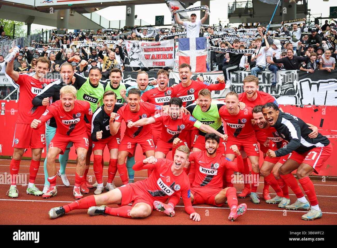 Elversberg players celebrating Bundesliga win 2. Fan Engagement Drives Success