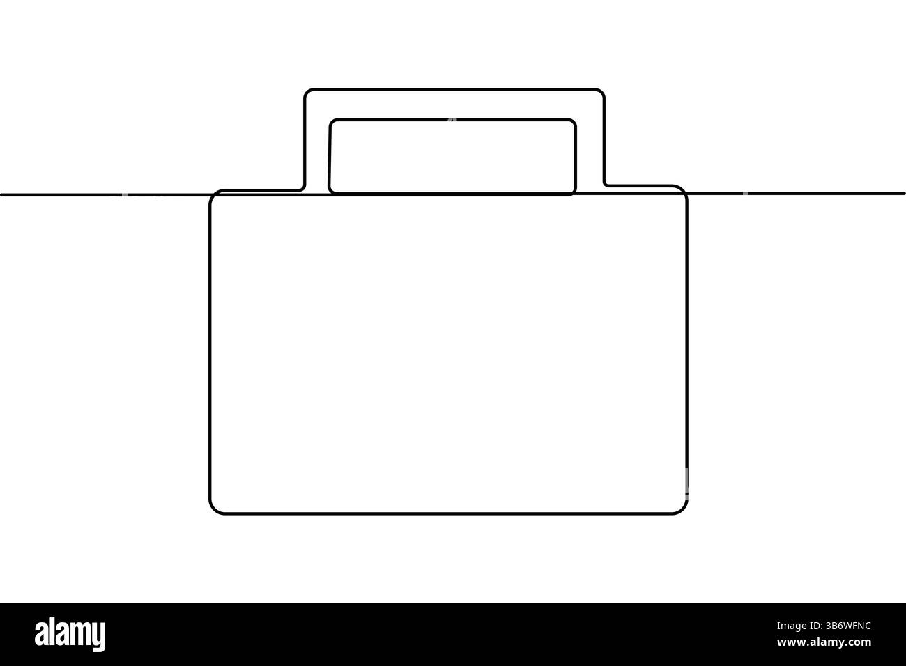 Continuous one line cloud storage symbol  modern minimalist vector design for tech concepts Stock Vector