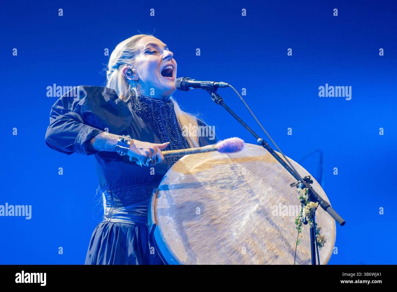 April 27, 2025: Eivør plays a concert in Milan, Italy Stock Photo
