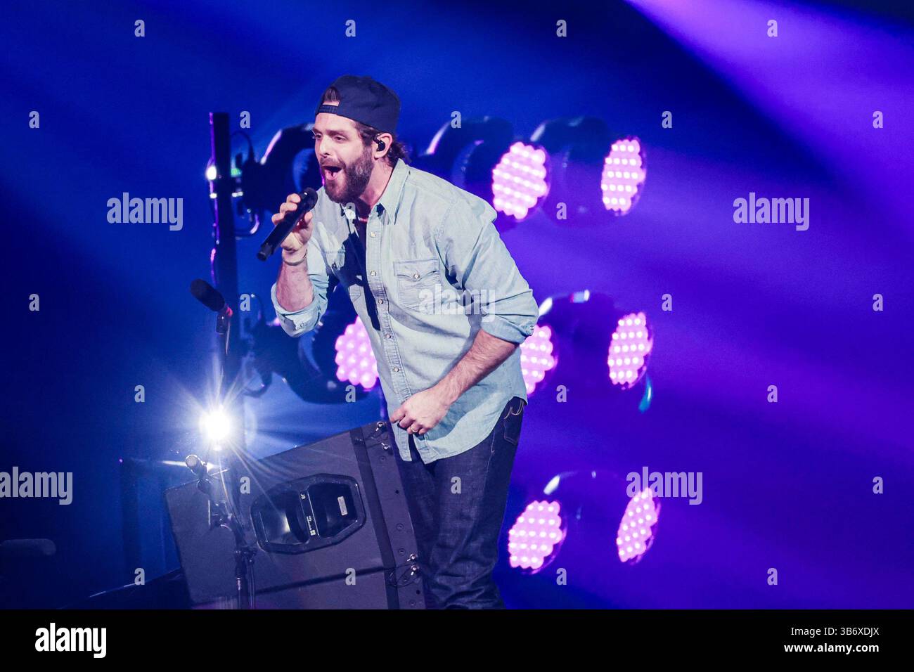 Thomas Rhett performs during the iHeart Country Festival at the Moody ...