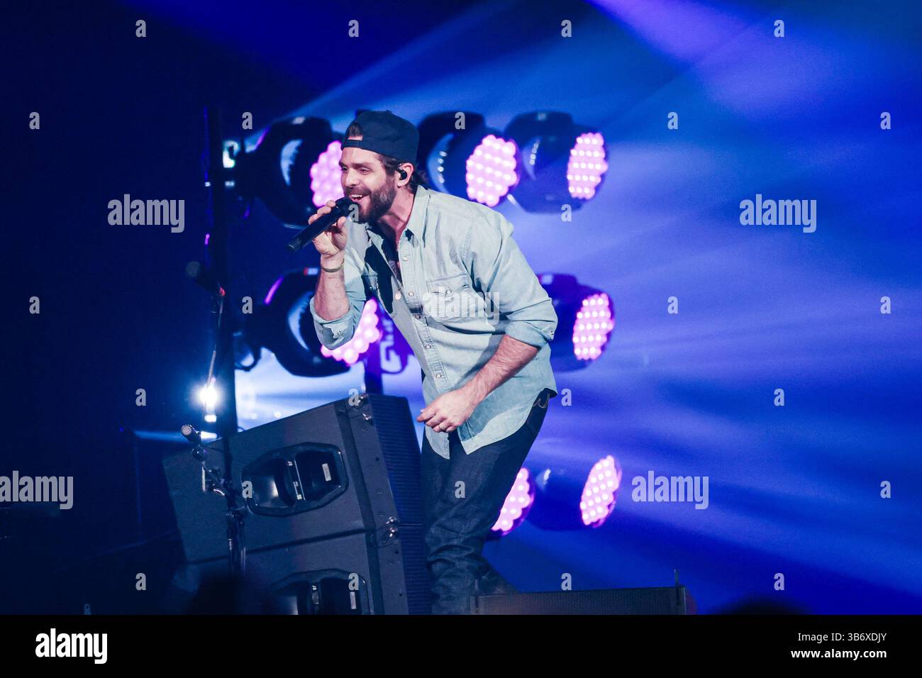 Thomas Rhett performs during the iHeart Country Festival at the Moody ...