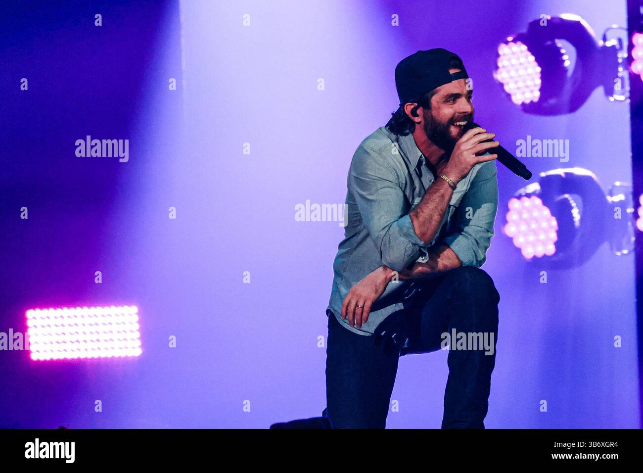 Thomas Rhett performs during the iHeart Country Festival at the Moody ...