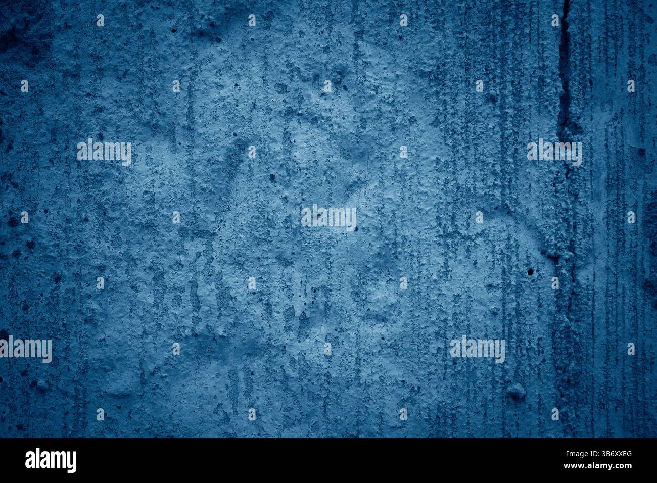 Grunge scratched blue wall texture background Stock Photo