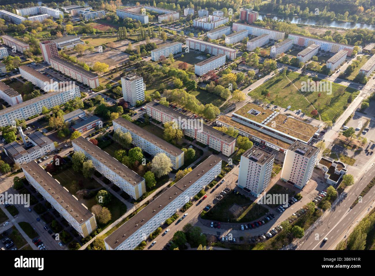 Aerial View - Germany 写真集 Aerial View of modern residential Buildings in a City in Germany