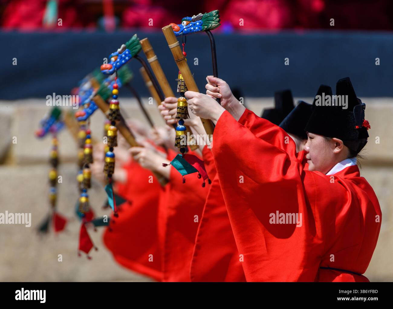 Seoul, South Korea. 4th May, 2025. Traditional Dancers are performing ...