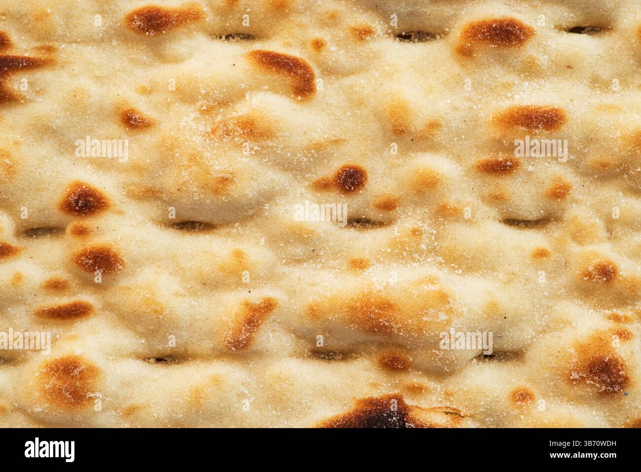 macro image of flatbread surface background Stock Photo