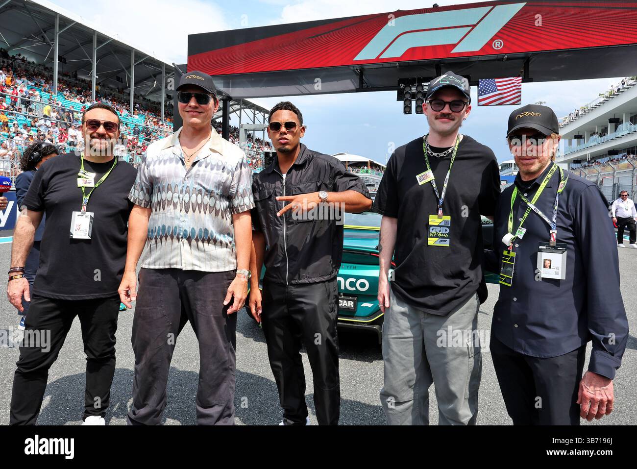 Tiesto (NLD) DJ and Myke Towers (PRI) Rapper on the grid with Jerry ...