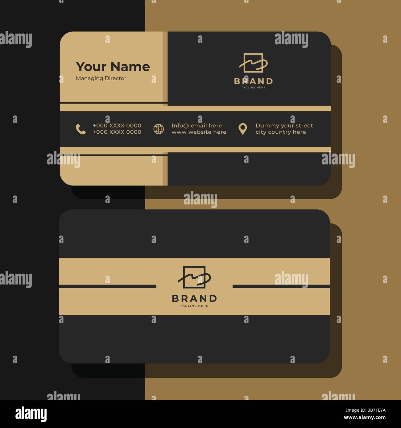 Simple and clean business card Stock Vector Image & Art - Alamy