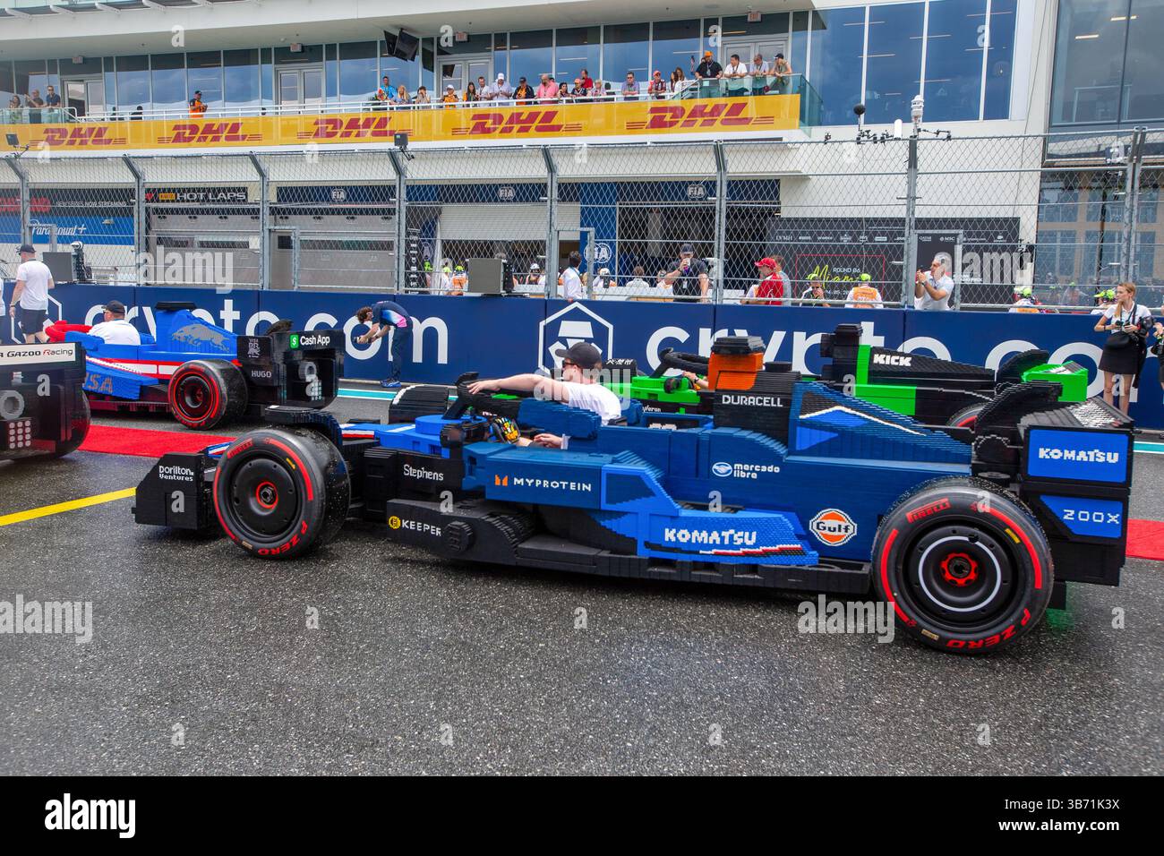 driver Parade with 1:1 lego Model cars during Formula 1 Crypto.com ...