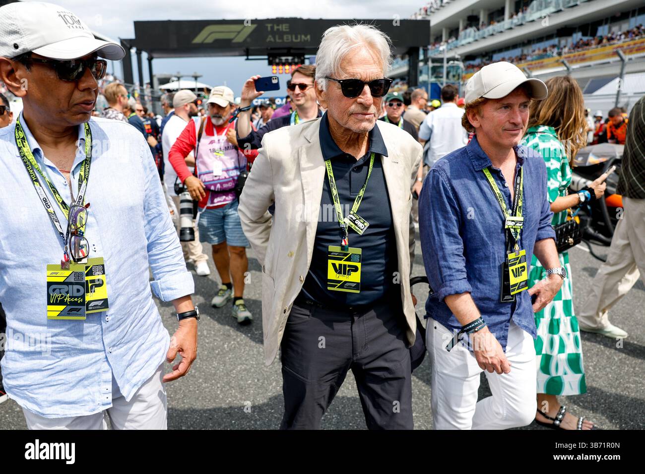Michael Douglas, actor during the Formula 1 Crypto.com Miami Grand Prix  2025, 6th round of the 2025 FIA Formula One World Championship from May 2  to 4, 2025 on the Miami International