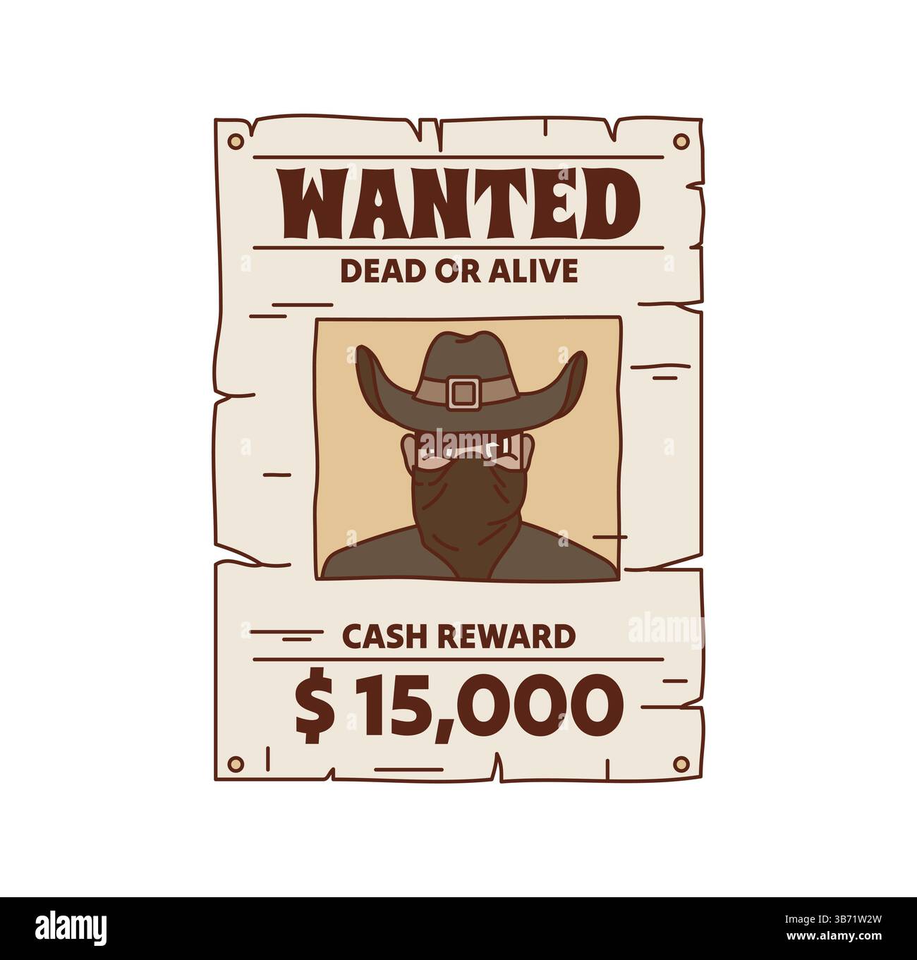 Outlaw wanted poster hi-res stock photography and images - Alamy