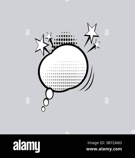 Monochrome set with vector speech bubbles stock illustration Stock Vector